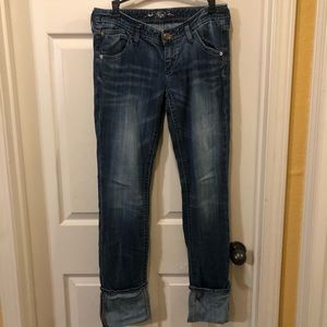 Express cuffed jeans